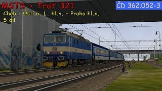 MSTS►R 611 Karlex►ČD 3620523►Trať321►1502►Cheb  Praha hln 5díl [upl. by Nnaassilem555]