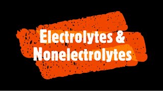 Electrolytes amp Nonelectrolytes Demo [upl. by Nyletak962]