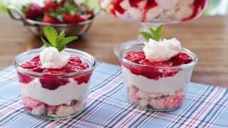 How to Make Strawberry Angel Food Dessert  Strawberry Recipes  AllRecipes [upl. by Bertasi]