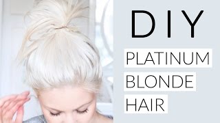 DIY Icy White Platinum Blonde Hair Tutorial [upl. by Delphina]