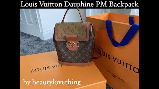 Louis Vuitton Dauphine PM Backpack 2020  M45142 [upl. by Aizirtap190]