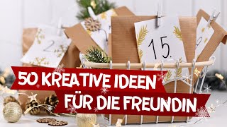 Adventskalender Befüllen 2023 50 kreative Geschenkideen für Frauen  Freundin [upl. by Marleen]