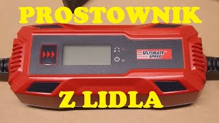 Prostownik z Lidla  Ładowarka Ultimate Speed ULGD 50 A1  Prostownik do akumulatorów 6  12 V [upl. by Euqinoj]