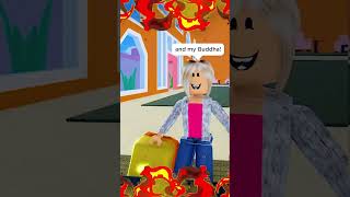 HOUSE CATCHES FIRE AND EVIL MOTHER LEAVES KIDS BEHIND IN BLOX FRUITS🃏 shorts [upl. by Katrinka]