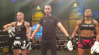 Anaelle ANGERVILLE bat Emma GONGORA aux points DIVONNEMUAYTHAICHALLENGE [upl. by Corabelle]