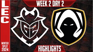 G2 vs TH Highlights  LEC Winter 2024 Week 2 Day 2  G2 Esports vs Team Heretics [upl. by Twum]