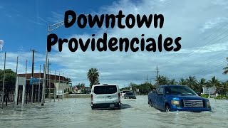 Driving in torrential rain on Leeward Highway Providenciales Turks and Caicos Islands [upl. by Navoj]