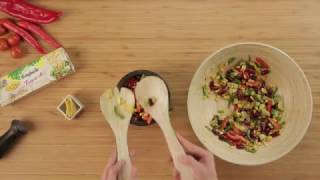 Receta de ensalada mexicana crujiente [upl. by Felty]