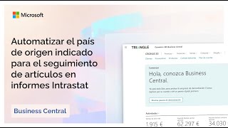 Automatizar el país de origen para el seguimiento de artículos en informes Intrastat  BC Wave 1 24 [upl. by Hay841]