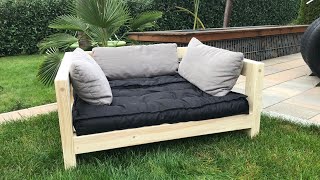 DIY Hundebett  Wood projects  DIY dog bed  Hundecouch  dog couch  Cama de cachorro [upl. by Ylnevaeh]