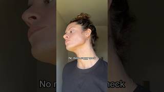 Bye bye saggy neck skin skincare exercise face mewing [upl. by Aundrea60]