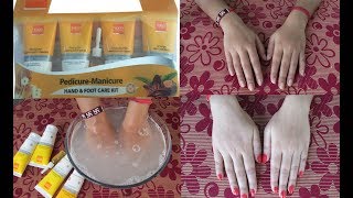 VLCC PedicureManicure Hand amp Foot cream review  DEMO  affordable manicure  At Home [upl. by Hollister843]