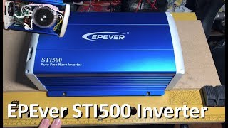 EPEver STI500 Pure Sine Wave Inverter  12v Solar Shed [upl. by Montford812]