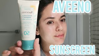 Aveeno Positively Mineral Sunscreen Review [upl. by Llerref]