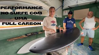 PERFORMANCE NO SURFE COM UMA FULL CARBON  SURF SESSIONS VLOG33 PRANCHA DE SURFE [upl. by Carmelle]