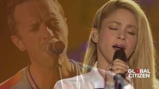 Coldplay ft Shakira  Yellow live at Global Citizen Festival Hamburg [upl. by Nitsyrc]