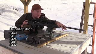 22250 Load Test Reloader 16  53gr Nosler  Awesome accuracy [upl. by Annil]