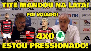 TITE REVELOU ESTAR PRESSIONADO quotENTREVISTA COMPLETAquot FLAMENGO 4x0 BOAVISTA [upl. by Ramal]