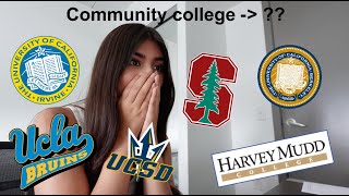 Transfer College Decision Reaction  UCB UCLA UCI UCSD Harvey Mudd Stanford [upl. by Romine]