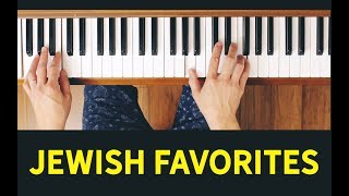 Hevenu Shalom Alechem Jewish Holiday Songs Beginner Piano Tutorial [upl. by Ahsimet]