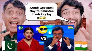 Arnab Goswami Vs Pakistan Arnab Goswami Thug Life  Hilarious Funny Pakistani Reacts [upl. by Etiam]