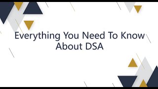 Everything You Need To Know About DSA [upl. by Bough960]