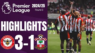 Brentford vs Southampton 31 Highlights Premier League 202425 brentford v southampton [upl. by Anaujik749]