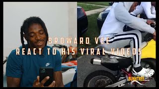 Broward Vee Reacts to his VIRAL videos [upl. by Lledor]