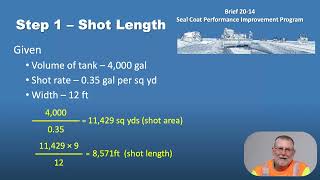 Seal Coat Brief 2014 Calculating Asphalt Shot Length [upl. by Elayne]