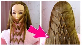 Hair Hack Quick amp Easy reverse hairstyle Coiffures rapide et facile à faire soi même [upl. by Atis61]