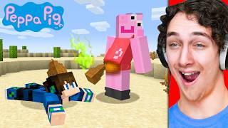 Using PEPPA PIG to Fool My Friends in Minecraft [upl. by Amuwkuhc]