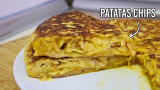 Tortilla de patatas con patatas fritas de bolsa shorts [upl. by Kevina]