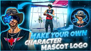 Tutorial  How To Make Own Free Fire Character Logo ♻️ [upl. by Ahseer]