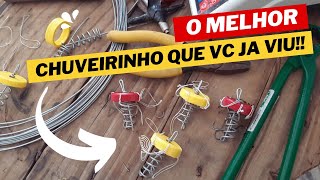 COMO FAZER O MELHOR CHUVEIRINHO DE PESCA QUE VC JA VIU [upl. by Yankee]