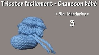 Tuto tricot  Chaussons pour bébé  Partie III  Fermer sans couture [upl. by Marduk]