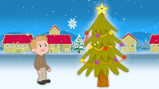 O Christmas Tree  Kids Christmas Singalong with Lyrics [upl. by Ayanad]