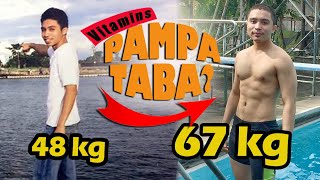 PAANO TUMABA NG MABILIS  How to Gain Weight Fast  Weight Gain Supplements  Vitamins na Pampataba [upl. by Sibella907]