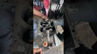 crankshaft fitting enginerepair recondition [upl. by Dnaltiac]