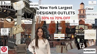 Discount Luxury Shopping at Woodbury Common Outlets I Dior Gucci Loewe Fendi Prada YSL Celine [upl. by Onid955]