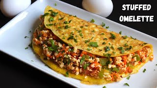 Healthy Stuffed Omelette That Will Keep You Full  Easy High Protein Meal Idea For Weight Loss [upl. by Watt]