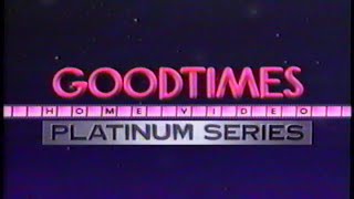 Good Times Home Video  Platinum Series 1996 Company Logo VHS Capture [upl. by Onibla]