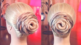 Аккуратная шишечка  Авторские причёски  Лена Роговая  Hairstyles by REM  Copyright © hairstyles [upl. by Sathrum693]