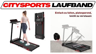 CITYSPORTS Laufband im TestVergleich 2024 🥇 HeimtrainerTestsieger gut und günstig [upl. by Tterab]