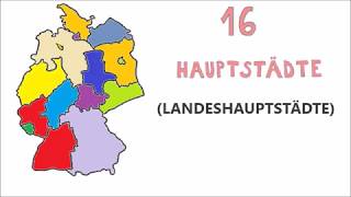 Deutschlands Bundesländer und Landeshauptstädte kurz 2017 [upl. by Oibaf]