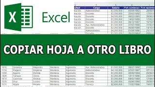 Como copiar hoja de excel a otro Libro Excel [upl. by Ives973]