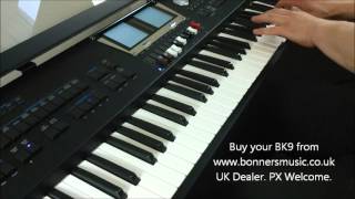 Roland BK9 Demonstration  Drawbar Organ with Blues Style [upl. by Bitthia347]