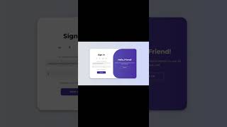 Awesome login amp Registration Forms Using Html Css amp Javascript web loginform javascriptproject [upl. by Alguire]