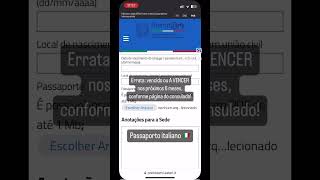 Prenotami Urgente Novas Vagas Renovação Passaporto Italiano [upl. by Wichman]