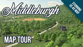 Middleburgh from Nitrodad is a Fantastic US 4x Map  Map Tour  FS22 [upl. by Ellata889]