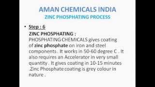 Zinc Phosphating ProcessStep by StepAMAN CHEMICALS INDIA [upl. by Yank384]